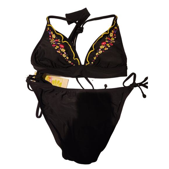 Hobie 2‑Piece Bikini – Size Small – Black & Yellow – New With Tags - Picture 1 of 2
